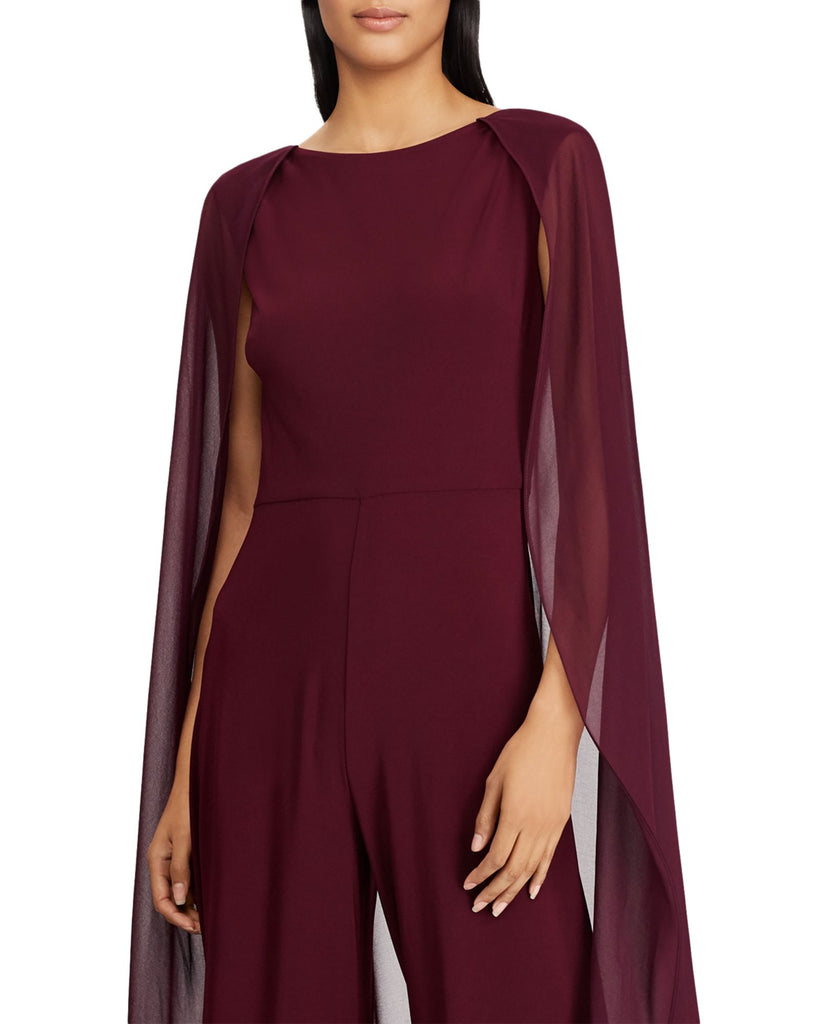 LAUREN Ralph Lauren Women Cape Overlay Jumpsuit