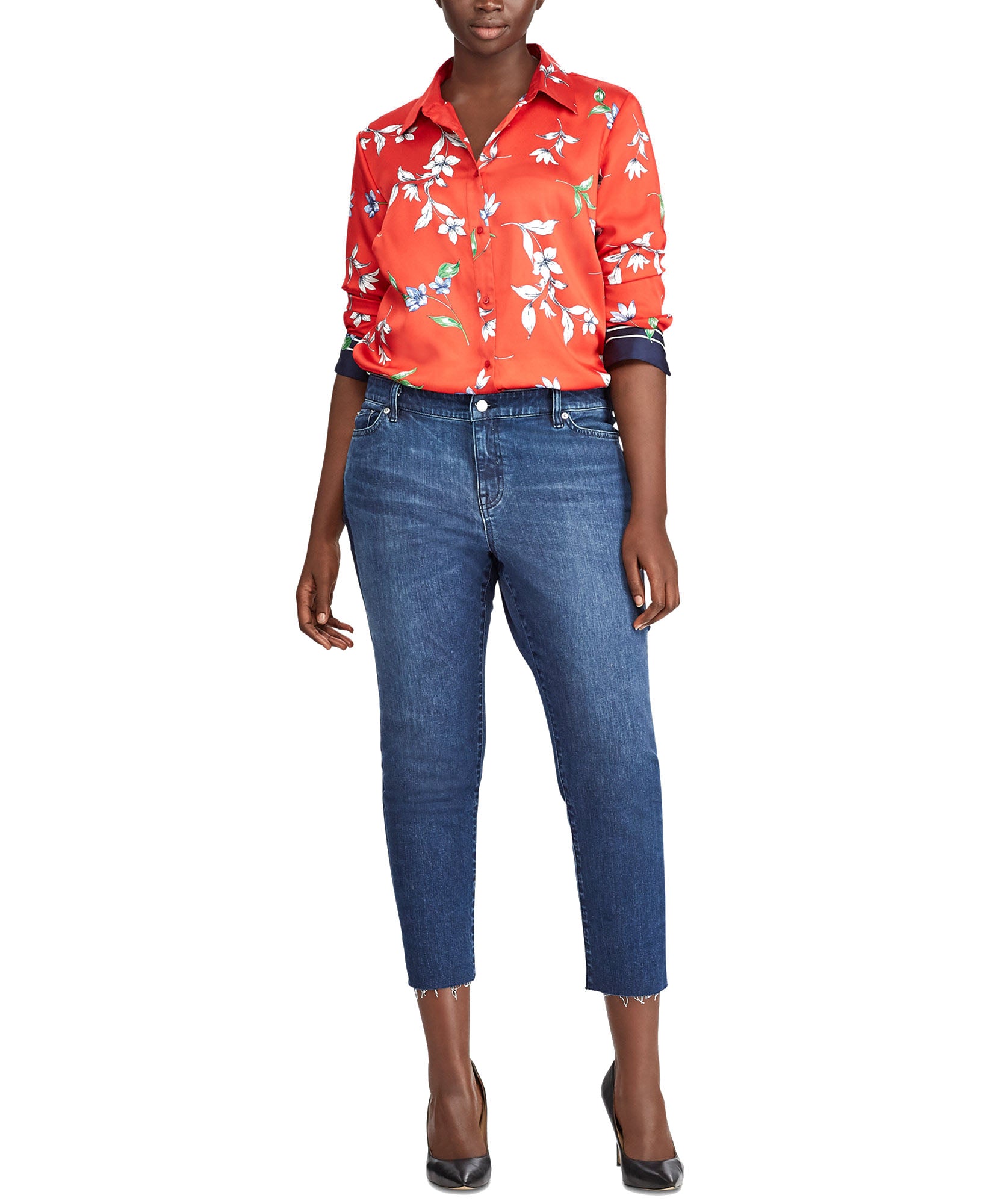 Lauren Ralph Lauren Women Plus Premier High Rise Jeans