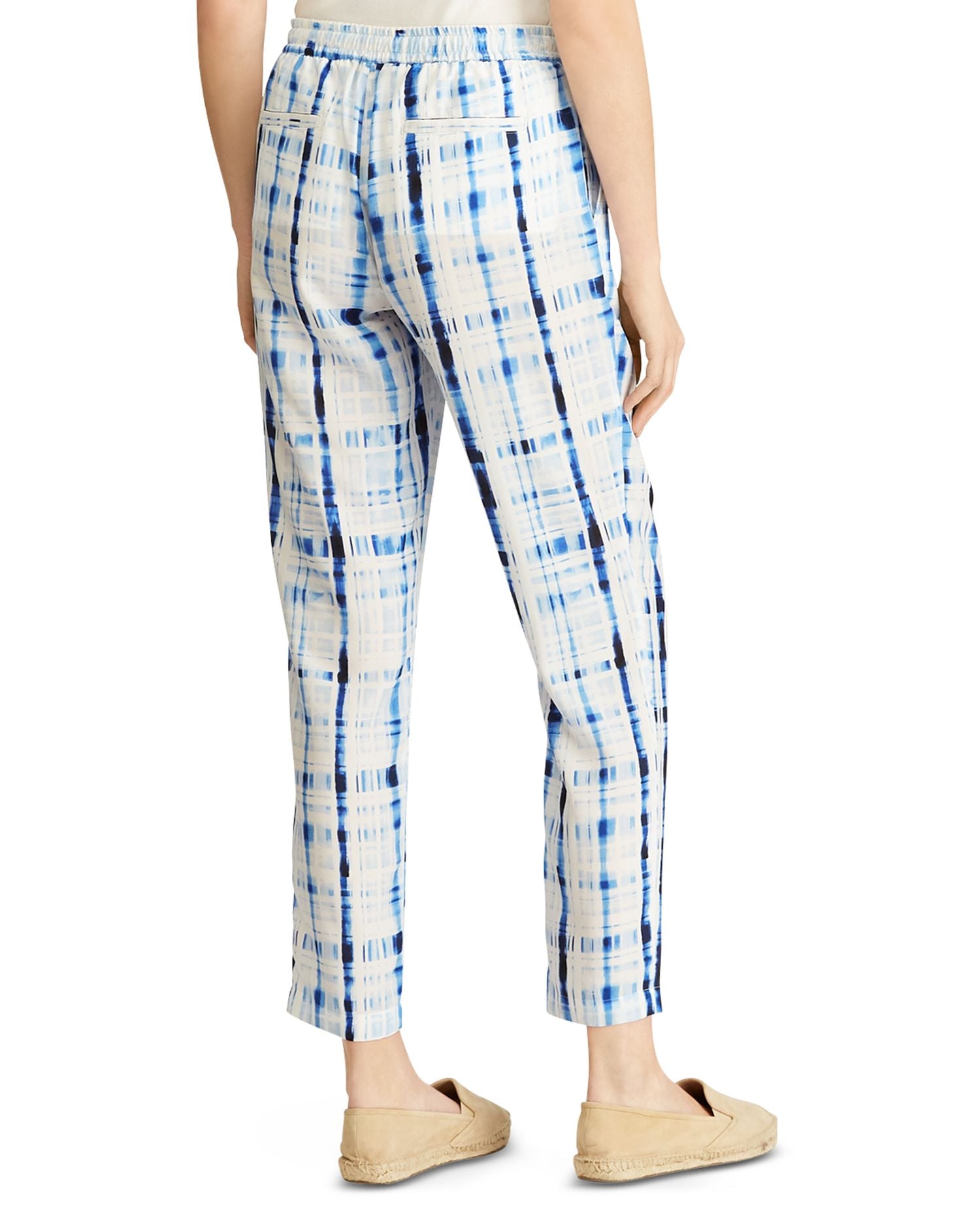 LAUREN Ralph Lauren Women Tie Dye Plaid Pants