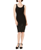 Betsey Johnson Women Embroidered Scuba Dress
