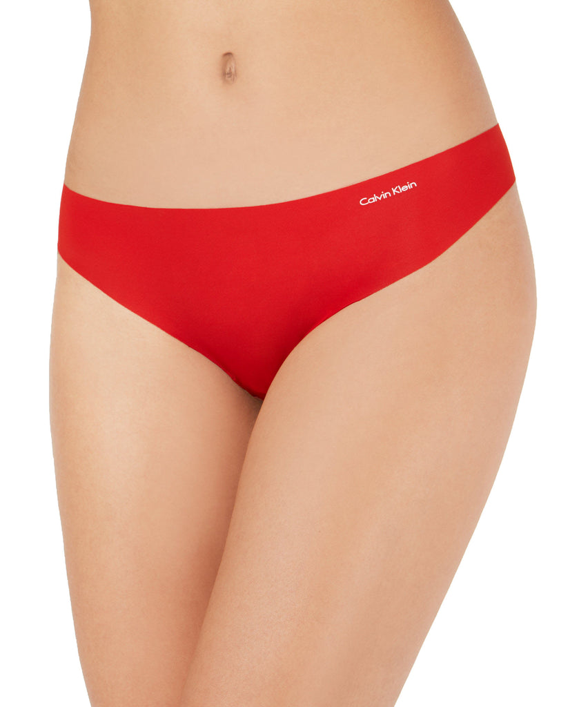 Calvin Klein Women Invisibles Thong Underwear D3428 Manic Red