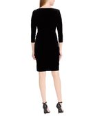American Living Women Ruffled Velvet Dress