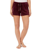 Jenni by Jennifer Moore Women Velour Pajama Shorts Glitter Dot