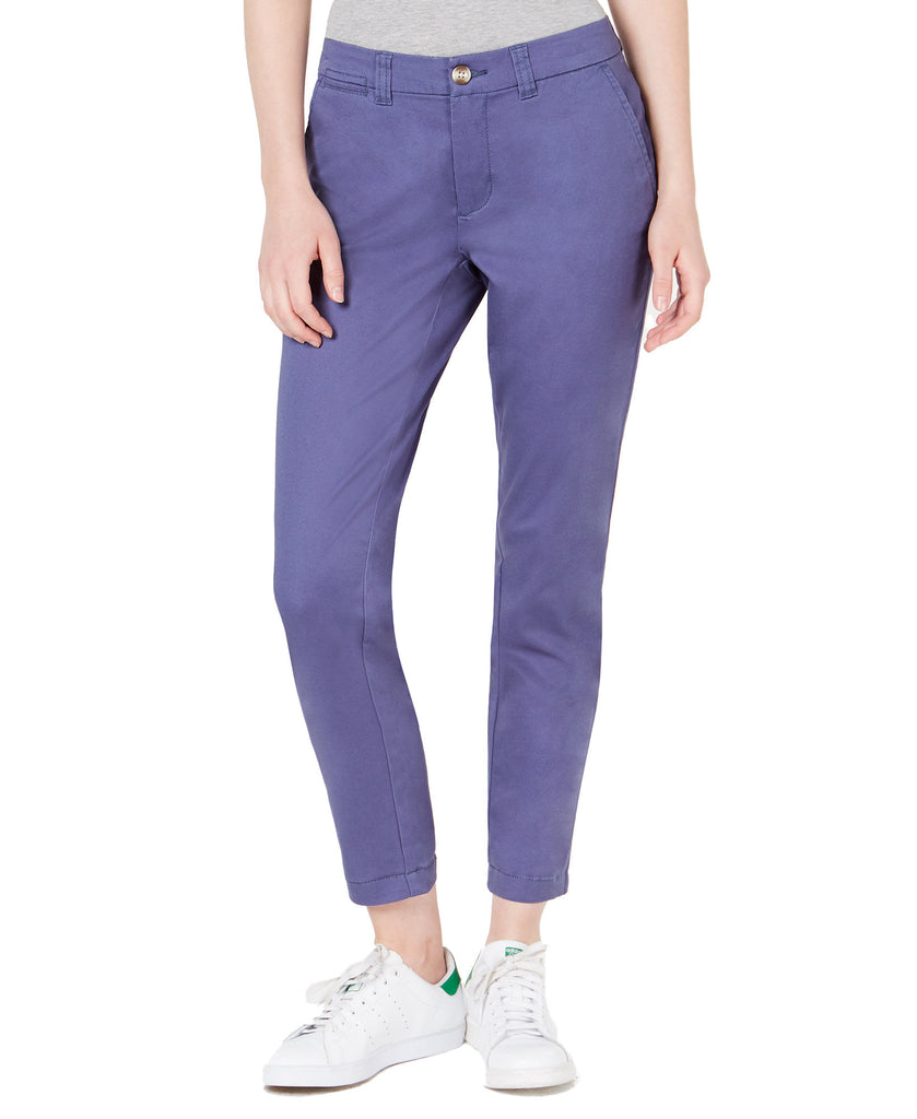 Maison Jules Women Slim Ankle Pants Washed Indigo