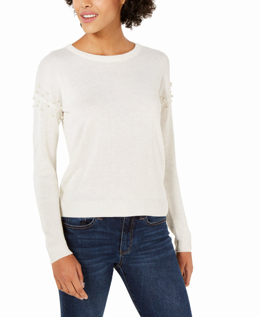 Hippie Rose Embellished Sweater Cashmere Cloud