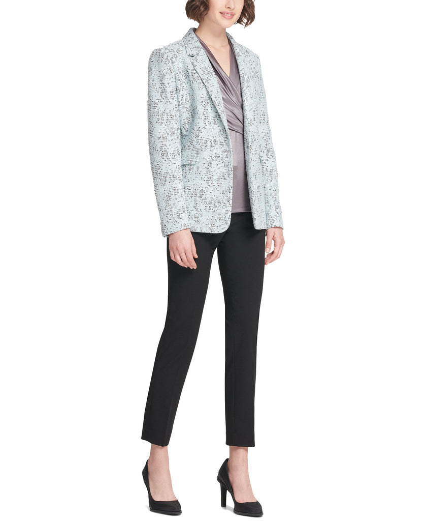 DKNY Women Bonded Lace One Button Jacket