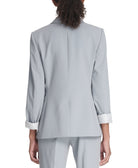 DKNY Women One Button Jacket With Striped Cuffs