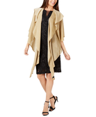 Cejon Women Double Draped Sparkle Knit Wrap Gold