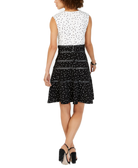 Taylor Women Polka Dot Fit & Flare Dress