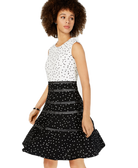 Taylor Women Polka Dot Fit & Flare Dress
