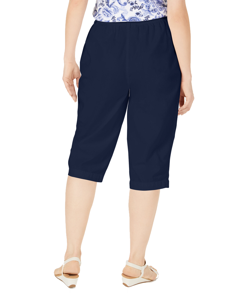 Karen Scott Women Cotton Cropped Pants