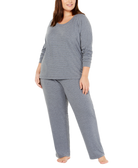 Charter Club Women Plus Printed Pajama Set Lakeview
