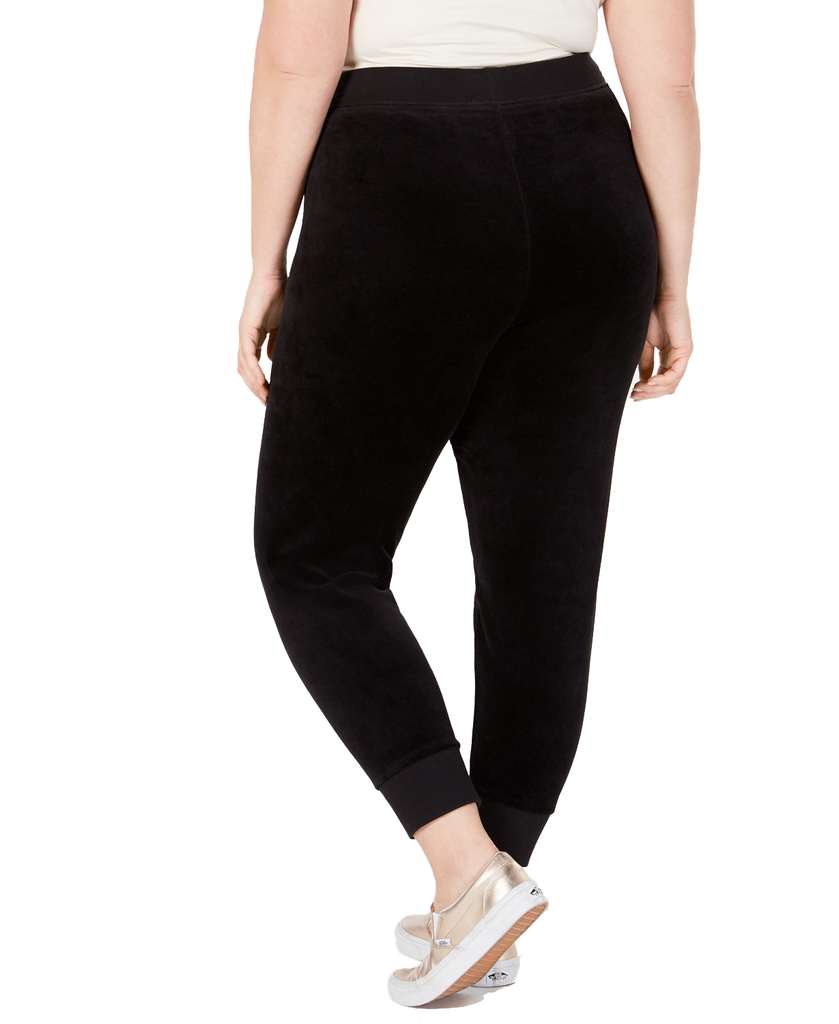 Juicy Couture Women Plus Trendy Zuma Velour Jogger Pants