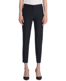 DKNY Women Essex Pinstriped Ankle Pants Classic Navy
