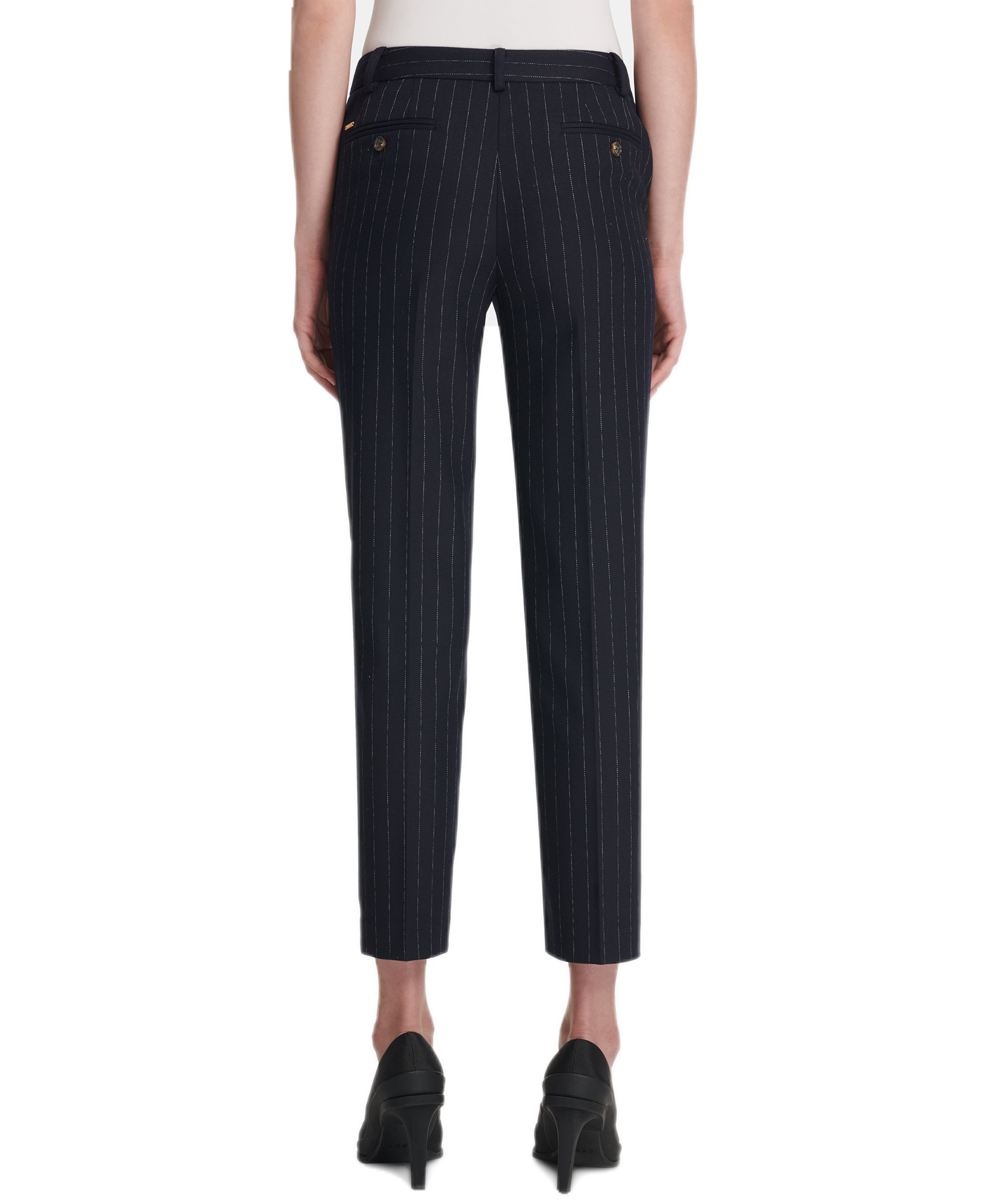 DKNY Women Essex Pinstriped Ankle Pants