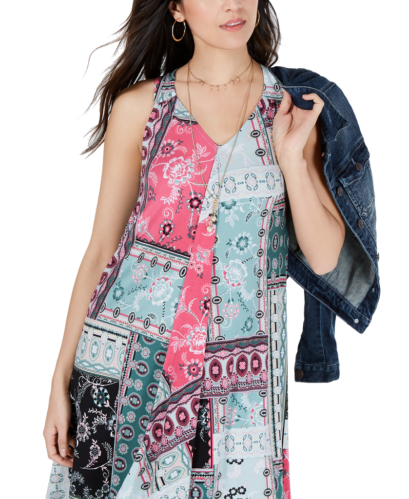 Style & Co Petite Printed Scarf Dress