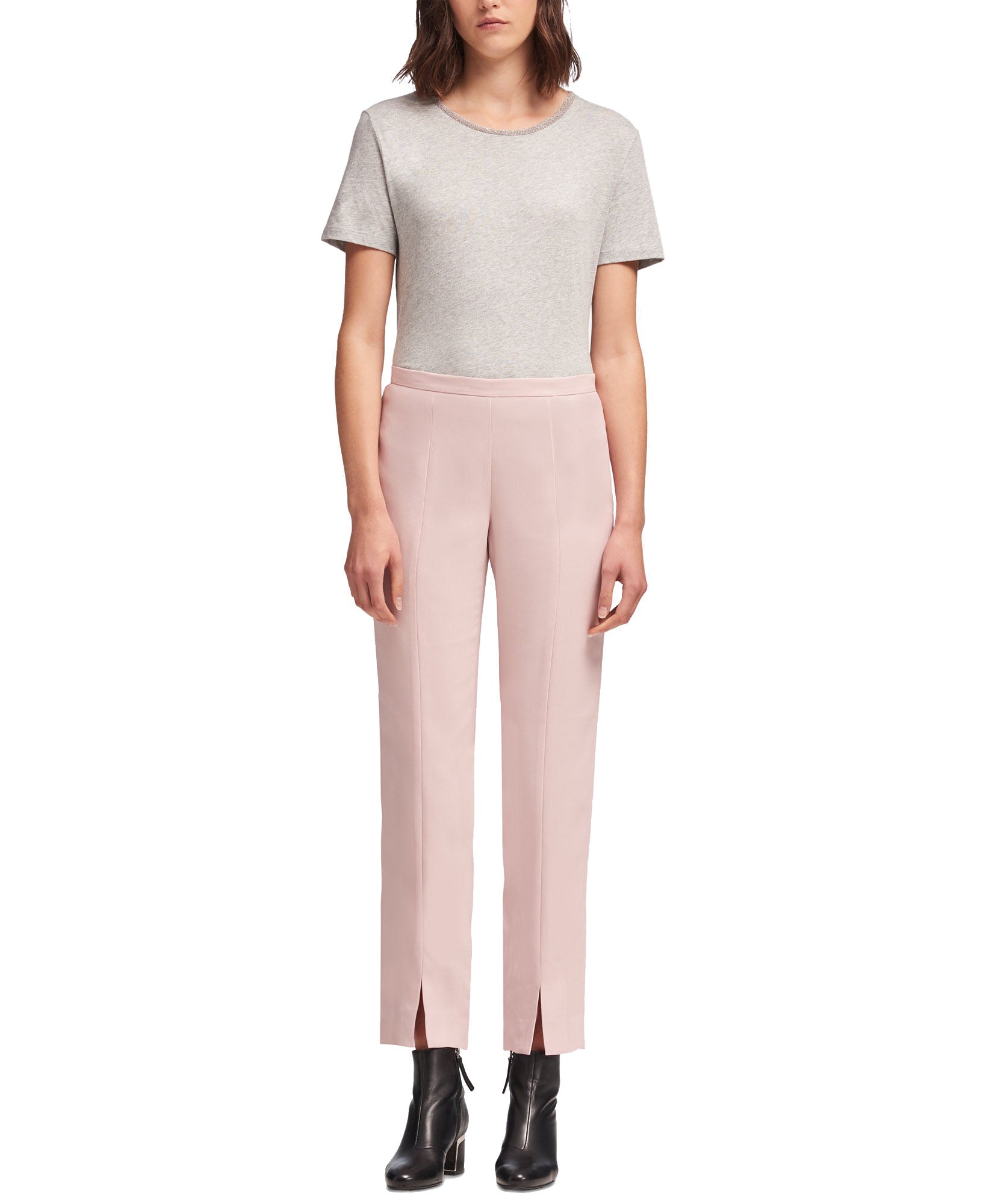 DKNY Women Front Slit Straight Leg Pants