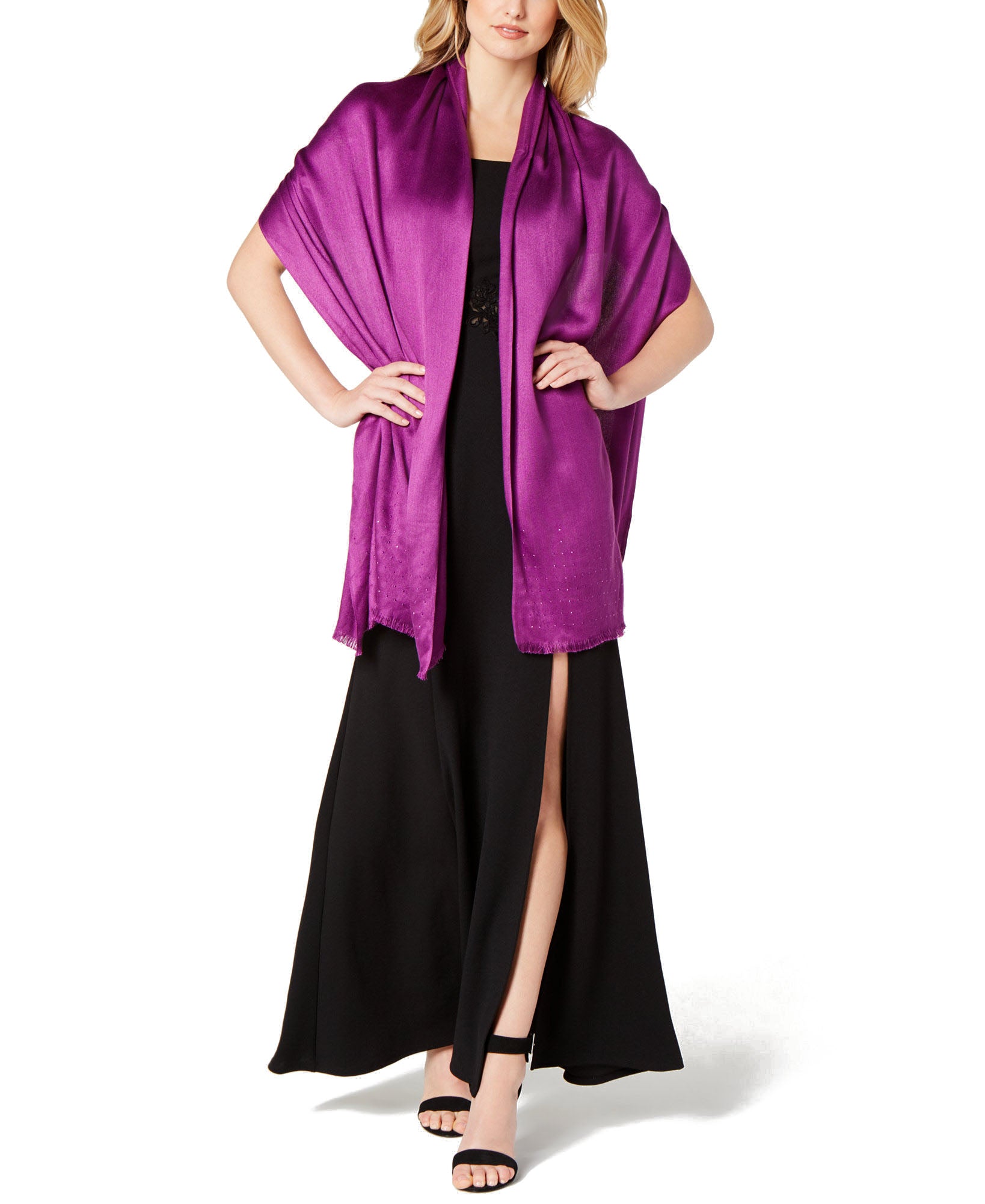 INC International Concepts Women Gemstone Wrap Plum