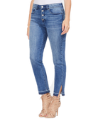 Vince Camuto Women Button Fly High Rise Jeans Spectrum Blue