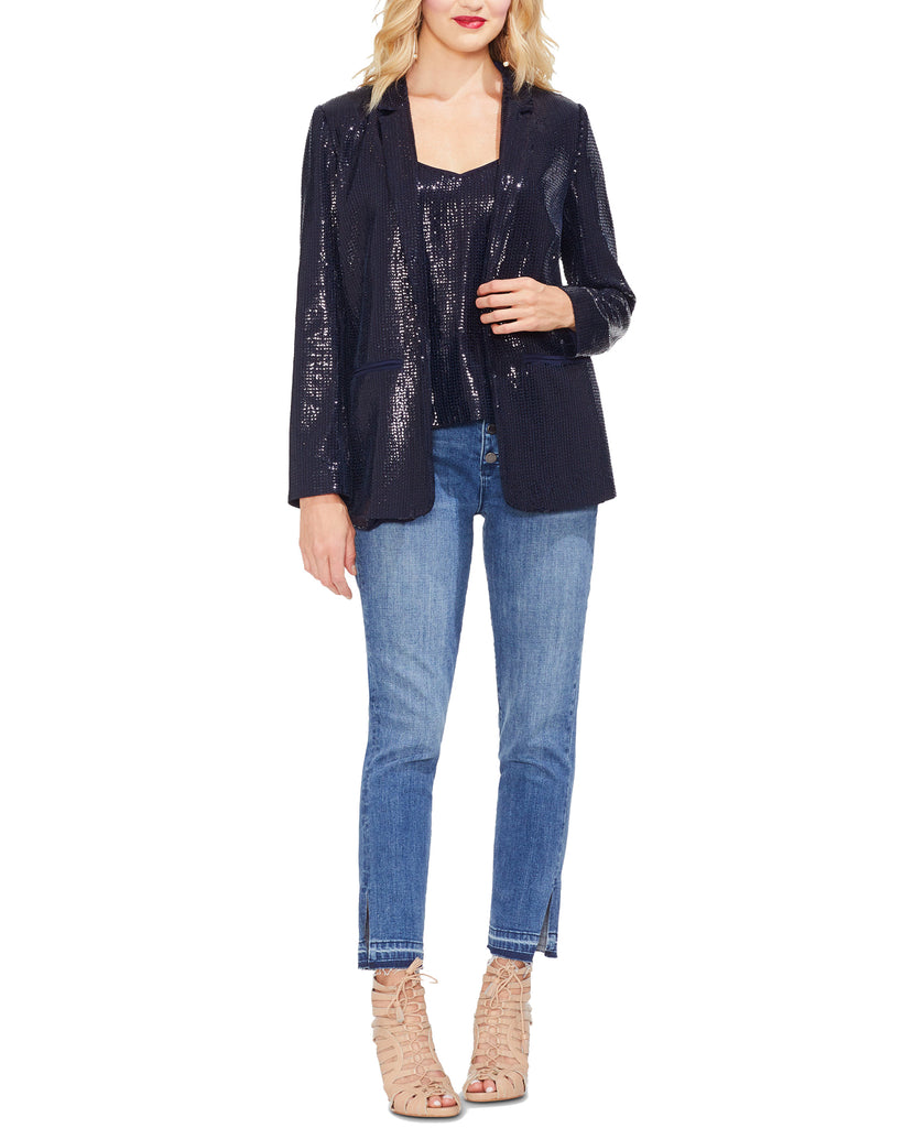 Vince Camuto Women Open Front Sequin Blazer