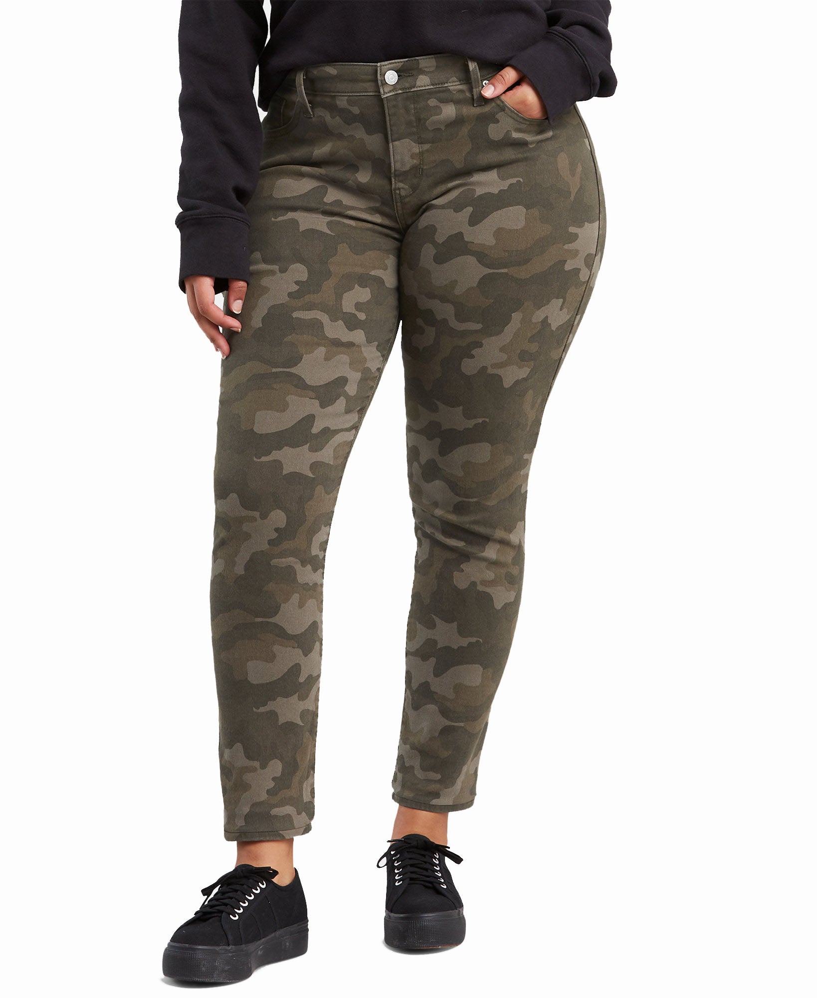 Levis Women Plus 311 Printed Skinny Jeans Kabekona Camo