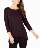 Alfani Women Woven Back Top Alf Berry