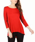 Alfani Women Woven Back Top Red
