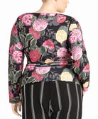 RACHEL Rachel Roy Women Plus Trendy Ginger Front Tie Top