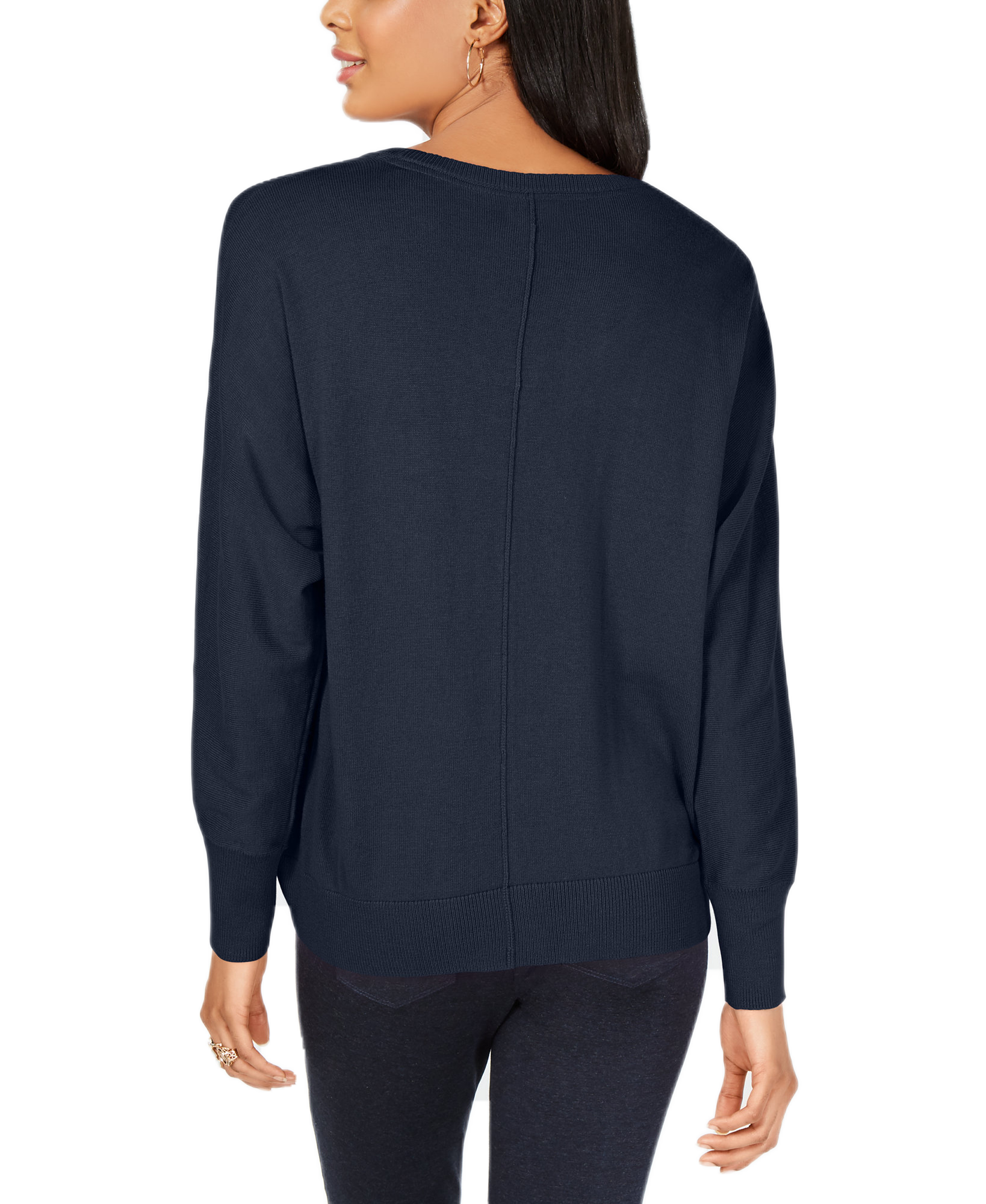 Style & Co Tie Hem Sweater