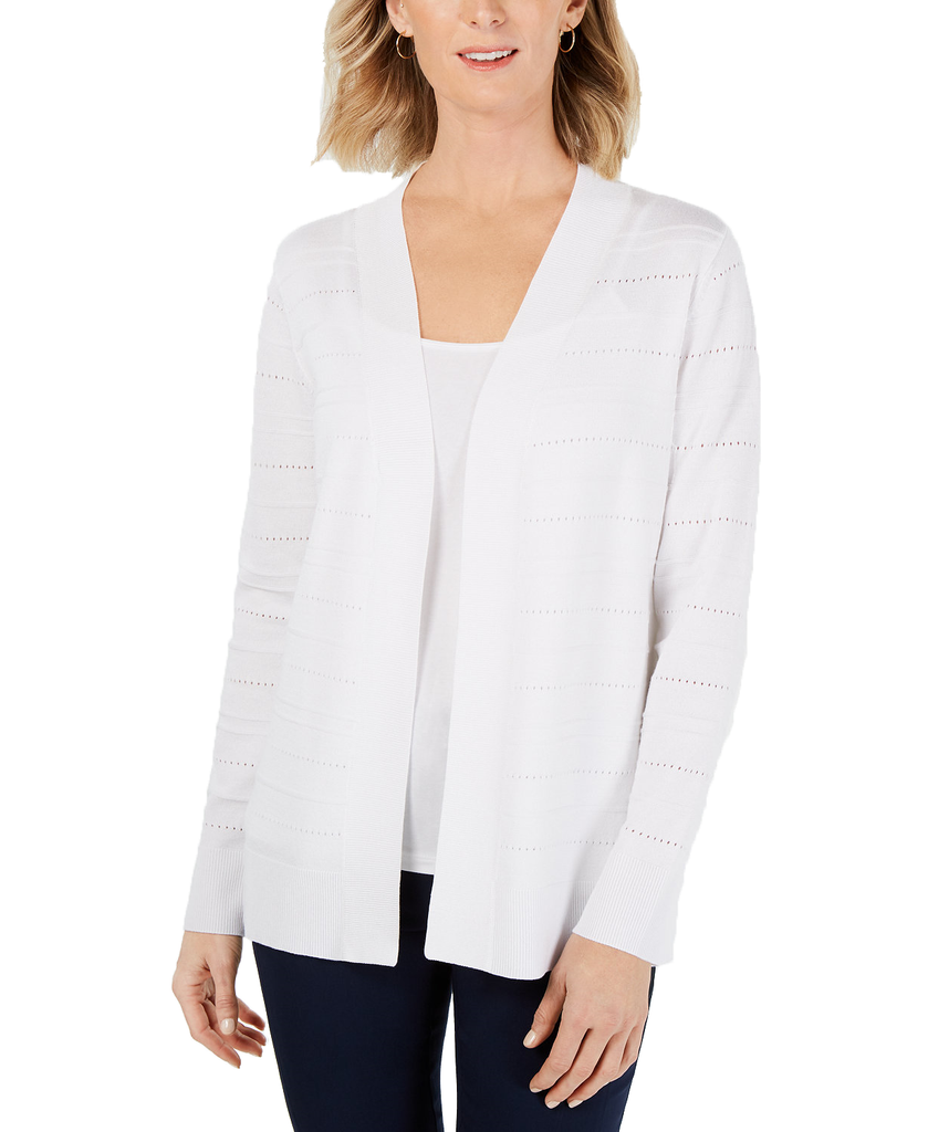 Karen-Scott-Women-Pointelle-Knit-Ottoman-Cardigan-Bright-White