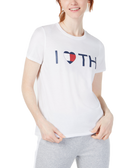 Tommy Hilfiger Women Graphic Print T Shirt White