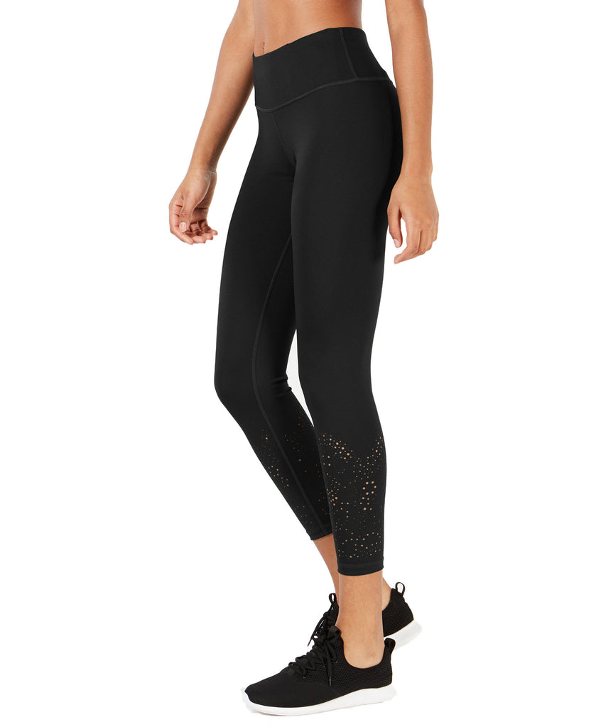Ideology Women Perforated Ankle Leggings