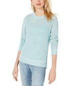 INC International Concepts Women Crewneck Sweater Green