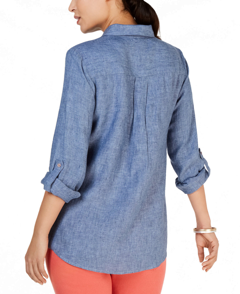 Charter Club Women Linen Shirt