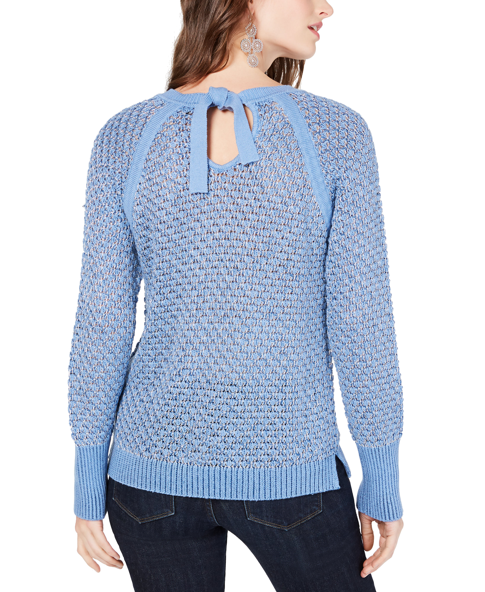 INC International Concepts Women Metallic Sweater