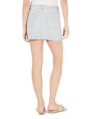 Vanilla Star Women Juniors Striped Denim Mini Skirt