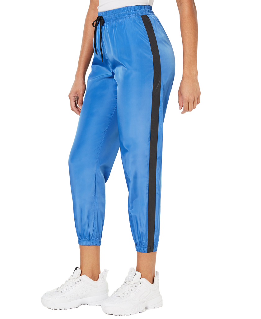 Waisted Women Parachute Cropped Jogger Pants