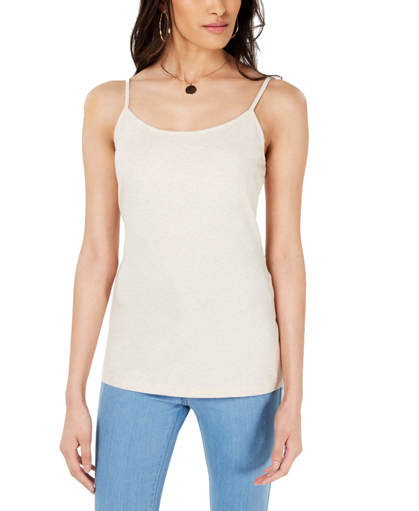 Maison Jules Women Adjustable Camisole Heather Oatmeal