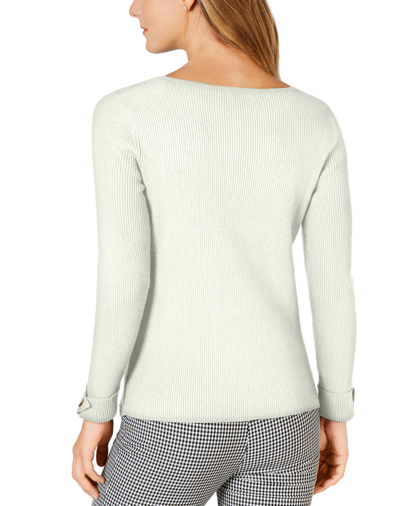 Charter Club Mixed Direction Stitch Sweater