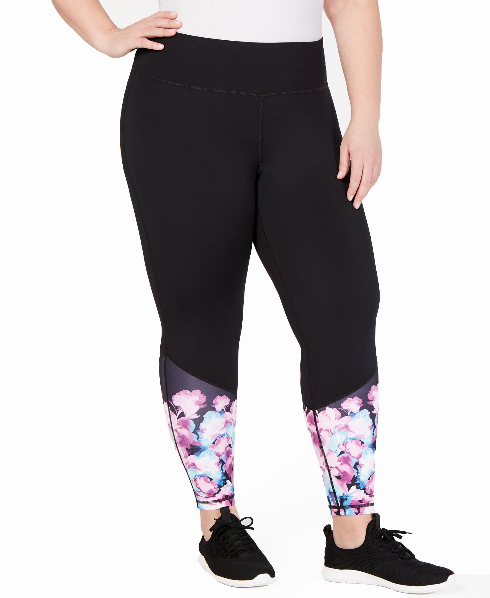 Ideology Women Plus Floral Ankle Leggings Spring Floral