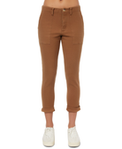 ONeill Women Dalton Cropped Skinny Pants Dark Honey