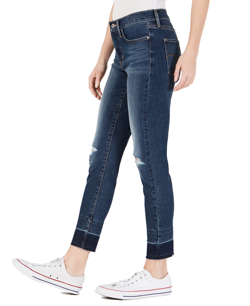 Levis Women 311 Ripped Skinny Ankle Jeans