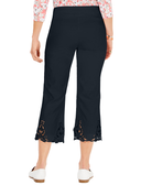 Charter Club Women Crochet Hem Wide Leg Pants