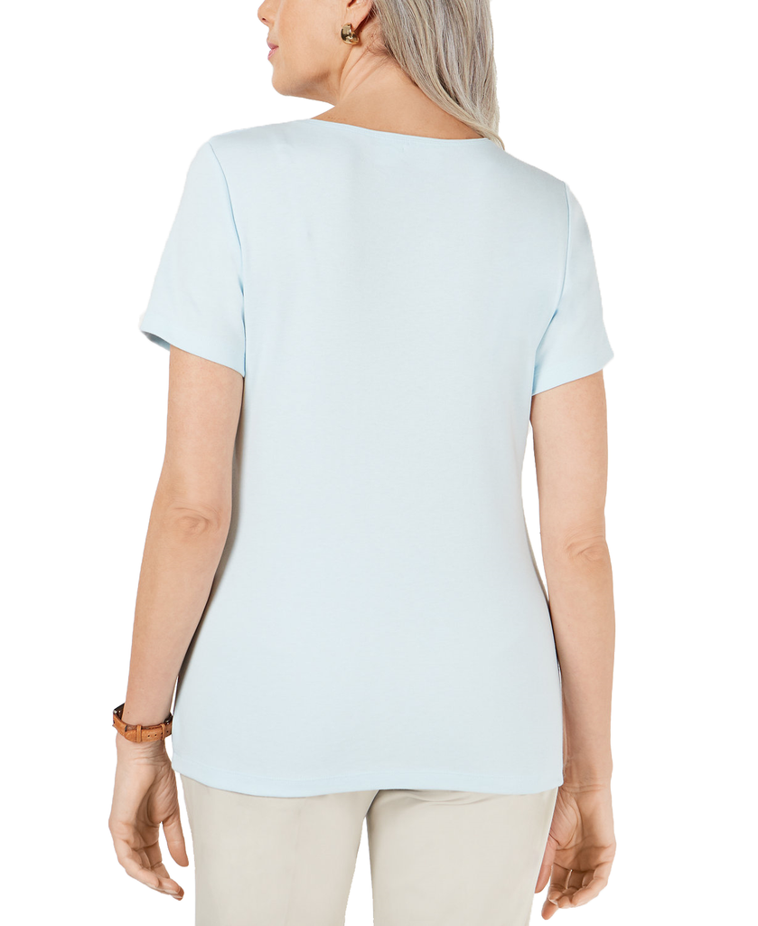 Karen-Scott-Women-Petite-Embellished-Graphic-Top