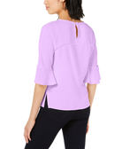 Bar III Women Ruffle Sleeve Blouse