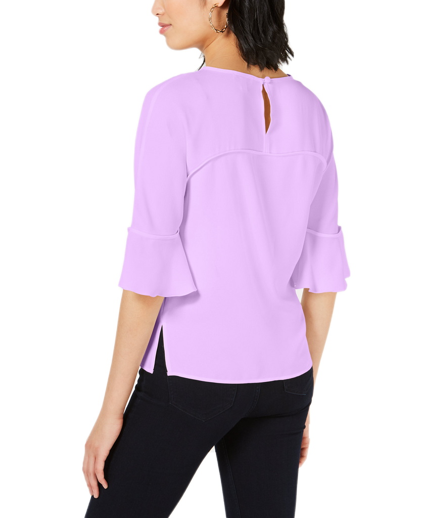 Bar III Women Ruffle Sleeve Blouse