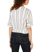 Gypsies & Moondust Women Striped Wrap Blouse