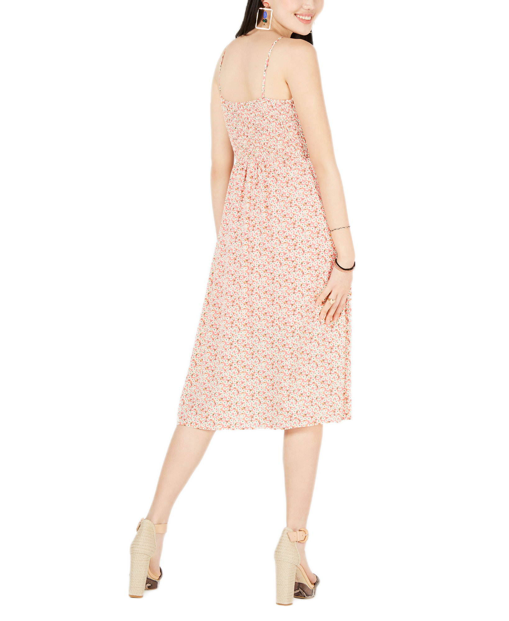 City Studios Women Tie Front Cutout Midi Dress