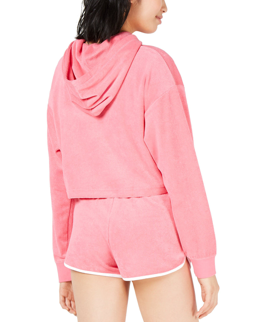 Juicy Couture Women Cropped Terry Hoodie