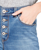 INC International Concepts High Rise Lace Trim Skinny Cropped Jeans